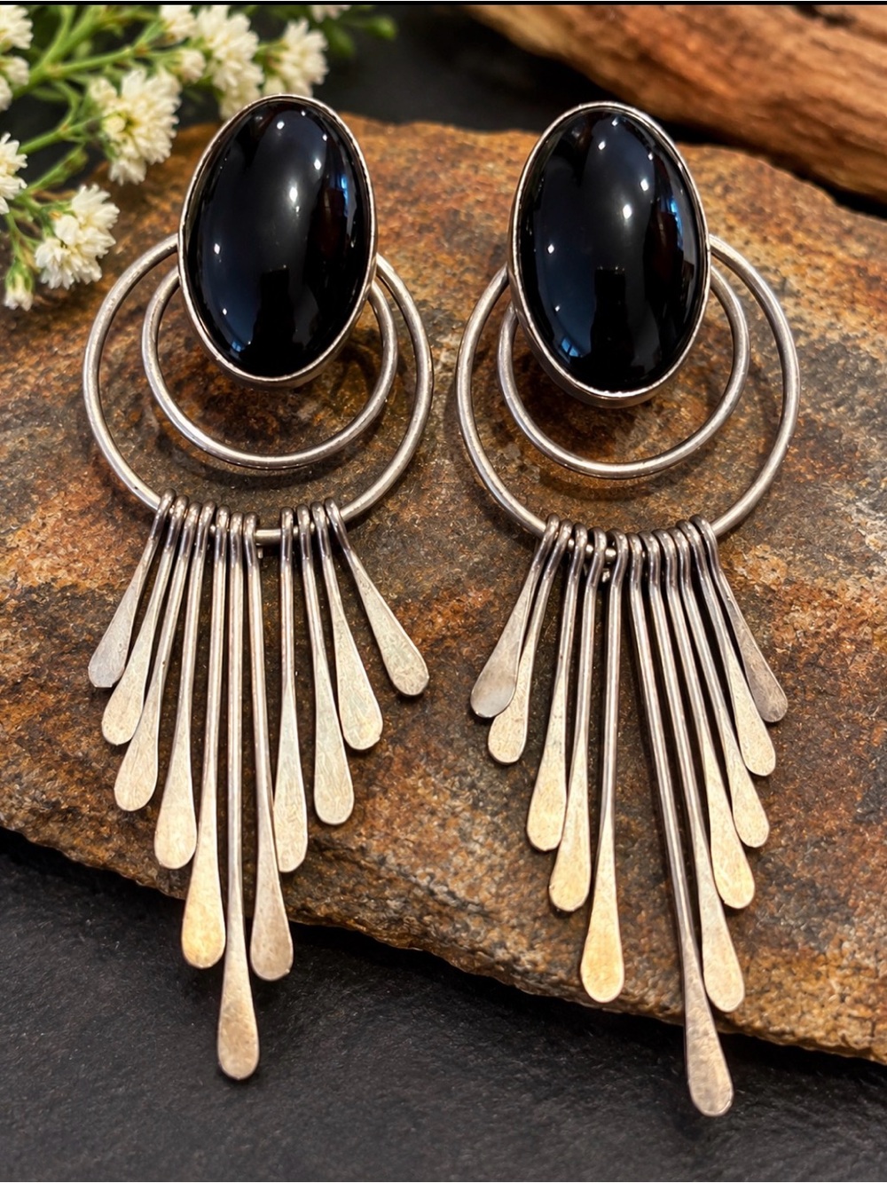 Native American Signed Earring